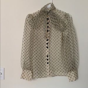 Zara dress shirt with bowl detail